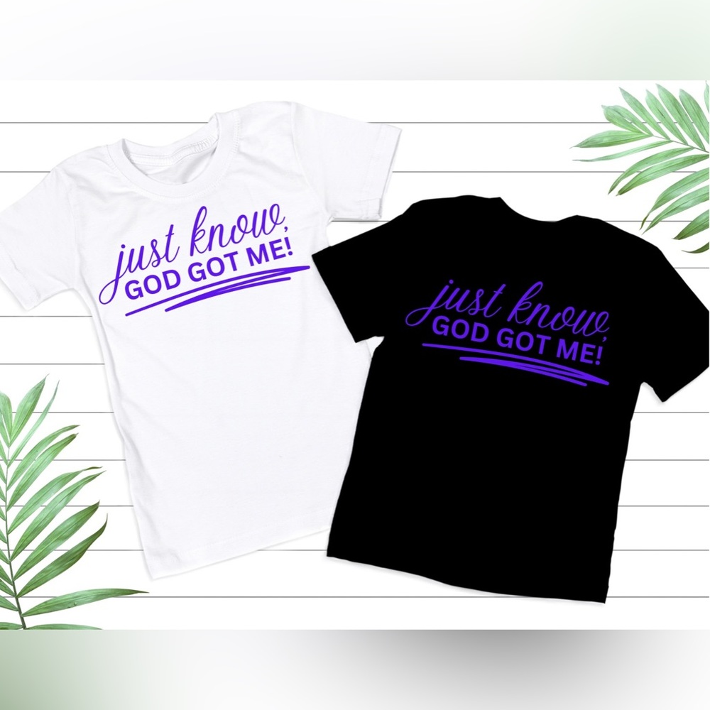 A comfortable yet inspiring T-Shirt using unisex Gildan brand shirt and vinyl.